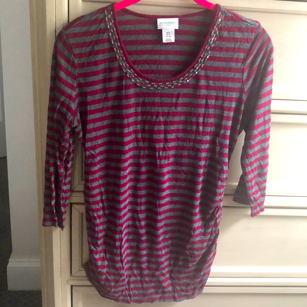 🔆 Motherhood Maternity beaded 3/4 long sleeve